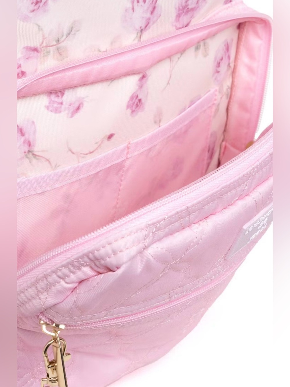 🩶LoveShackFancy x Target - Yoobi Ribbon Rosa Backpack Sterling Dusk - NEW 🆕 - Picture 7 of 10